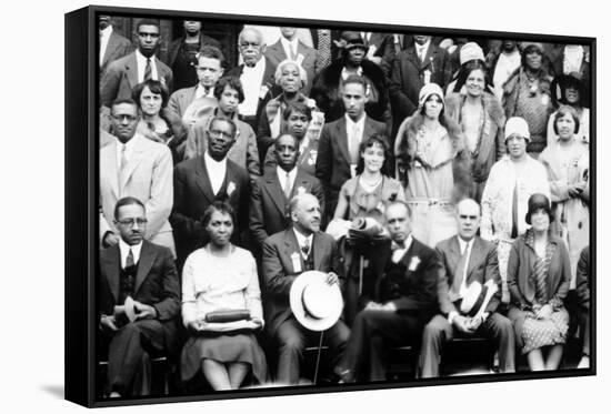 20th Annual Session of the NAACP W.E.B. Dubois, James Weldon Johnson. Cleveland, Ohio June 26, 1929-null-Framed Stretched Canvas