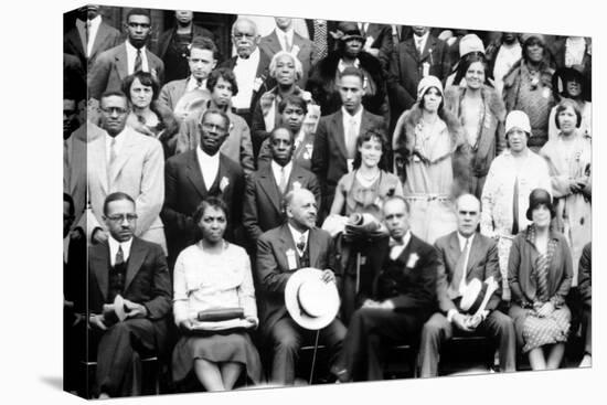 20th Annual Session of the NAACP W.E.B. Dubois, James Weldon Johnson. Cleveland, Ohio June 26, 1929-null-Stretched Canvas
