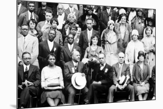 20th Annual Session of the NAACP W.E.B. Dubois, James Weldon Johnson. Cleveland, Ohio June 26, 1929-null-Mounted Photo