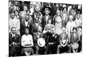 20th Annual Session of the NAACP W.E.B. Dubois, James Weldon Johnson. Cleveland, Ohio June 26, 1929-null-Mounted Photo