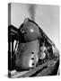 20th Century Limited Train on Tracks-Alfred Eisenstaedt-Stretched Canvas