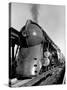 20th Century Limited Train on Tracks-Alfred Eisenstaedt-Stretched Canvas
