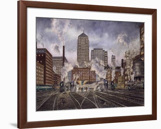 20Th Century Ltd., Leaving Chicago-Stanton Manolakas-Framed Giclee Print