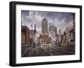 20Th Century Ltd., Leaving Chicago-Stanton Manolakas-Framed Giclee Print