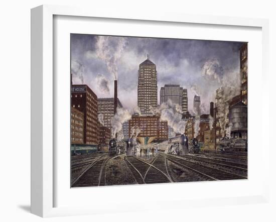 20Th Century Ltd., Leaving Chicago-Stanton Manolakas-Framed Giclee Print