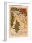 20th Exhibition of the Salon De Cent-Alphonse Mucha-Framed Art Print