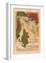 20th Exhibition of the Salon De Cent-Alphonse Mucha-Framed Art Print