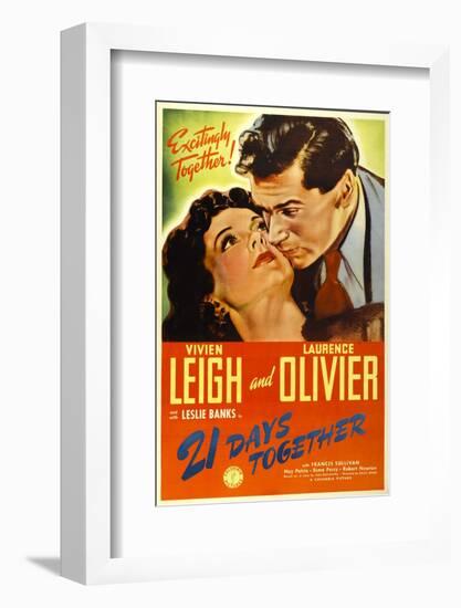 21 Days Together (Aka 21 Days), Vivien Leigh, Laurence Olivier, 1940-null-Framed Photo