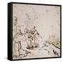 2140 the Agony in the Garden, C.1650-60-Rembrandt van Rijn-Framed Stretched Canvas