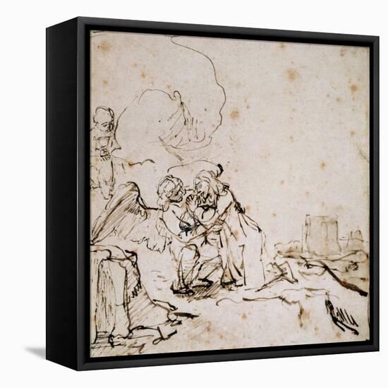 2140 the Agony in the Garden, C.1650-60-Rembrandt van Rijn-Framed Stretched Canvas