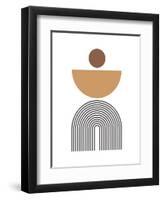 21C Geometric White 63-AnnArt-Framed Art Print