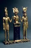 Triad of Osorkon II: Osiris Flanked by Isis and Horus, Third Intermediate Period, circa 874-850 BC-22nd Dynasty Egyptian-Stretched Canvas