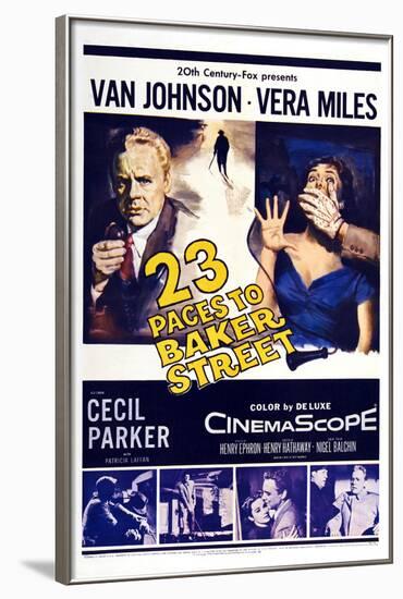 23 Paces to Baker Street,  Van Johnson, Vera Miles, 1956-null-Framed Poster