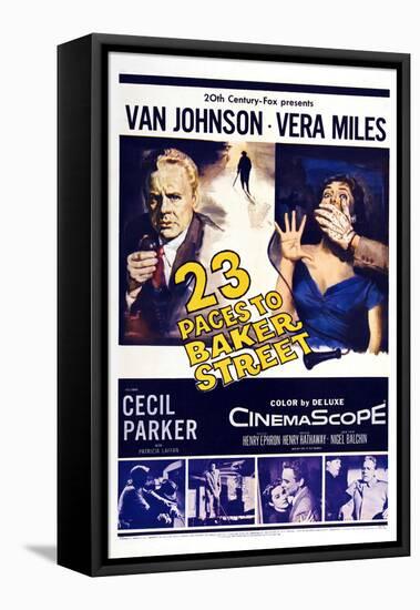 23 Paces to Baker Street,  Van Johnson, Vera Miles, 1956-null-Framed Stretched Canvas