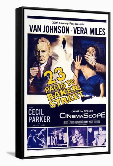 23 Paces to Baker Street,  Van Johnson, Vera Miles, 1956-null-Framed Stretched Canvas