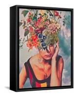 #237-spacerocket art-Framed Stretched Canvas