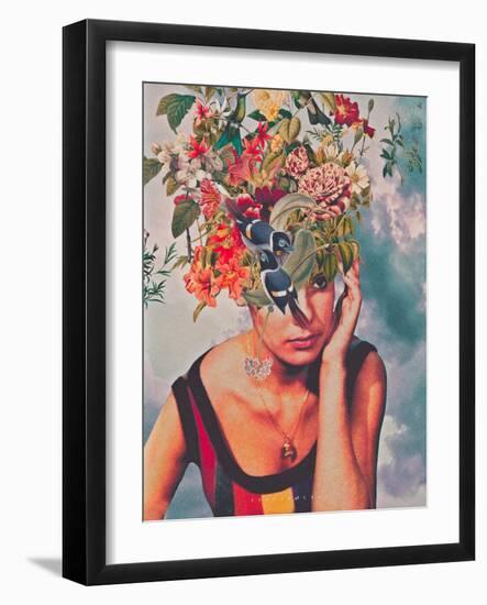 #237-spacerocket art-Framed Giclee Print