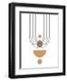 23A Geometric White 67-AnnArt-Framed Art Print