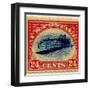 24-cent Curtis Jenny Invert Stamp-null-Framed Art Print