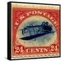 24-cent Curtis Jenny Invert Stamp-null-Framed Stretched Canvas