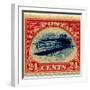 24-cent Curtis Jenny Invert Stamp-null-Framed Premium Giclee Print