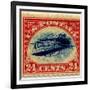 24-cent Curtis Jenny Invert Stamp-null-Framed Art Print