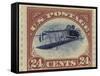 24-Cent U.S. Postage Stamp with an Inverted Jenny-null-Framed Stretched Canvas