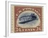 24-Cent U.S. Postage Stamp with an Inverted Jenny-null-Framed Art Print