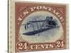 24-Cent U.S. Postage Stamp with an Inverted Jenny-null-Stretched Canvas