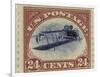 24-Cent U.S. Postage Stamp with an Inverted Jenny-null-Framed Art Print