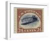 24-Cent U.S. Postage Stamp with an Inverted Jenny-null-Framed Art Print