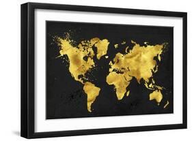 24 Karat World in Black-Tina Lavoie-Framed Giclee Print