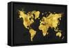 24 Karat World in Black-Tina Lavoie-Framed Stretched Canvas