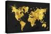 24 Karat World in Black-Tina Lavoie-Stretched Canvas