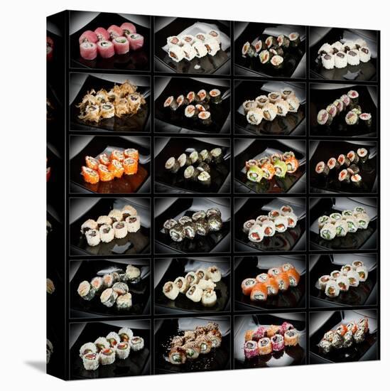 24 Types Of Sushi Rolls-Lev4-Stretched Canvas