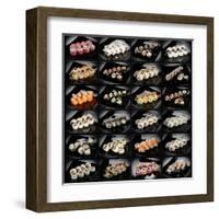 24 Types Of Sushi Rolls-Lev4-Framed Art Print