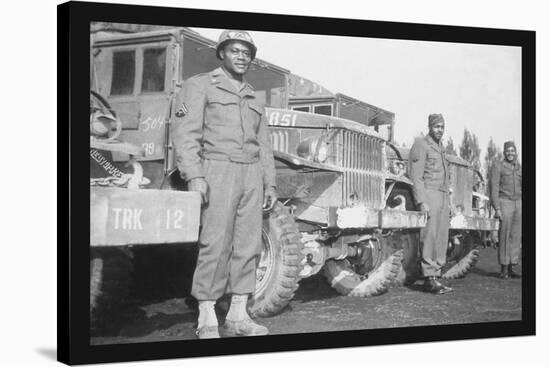 24th Infantry Waiting to Advance on Japanese-null-Stretched Canvas