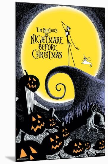 24X36 Disney Tim Burton's The Nightmare Before Christmas-Trends International-Mounted Poster