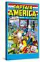 24X36 Marvel Comics - Captain America - Cover #1-Trends International-Stretched Canvas