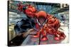 24X36 Marvel Comics Spider-Man - Wall Crawler-Trends International-Stretched Canvas