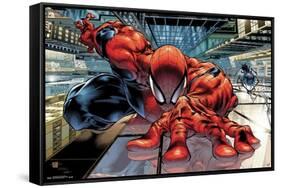 24X36 Marvel Comics Spider-Man - Wall Crawler-Trends International-Framed Stretched Canvas