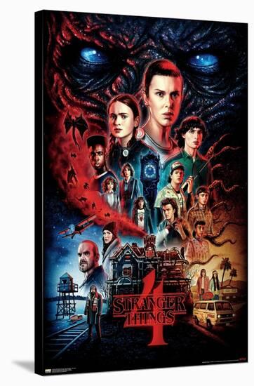 24X36 Netflix Stranger Things: Season 4 - One Sheet-Trends International-Stretched Canvas