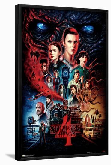 24X36 Netflix Stranger Things: Season 4 - One Sheet-Trends International-Framed Poster