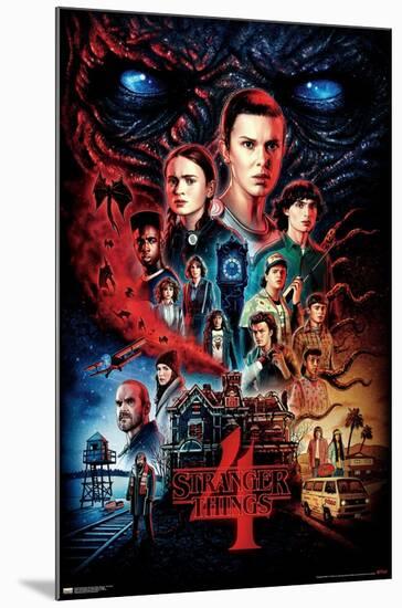 24X36 Netflix Stranger Things: Season 4 - One Sheet-Trends International-Mounted Poster