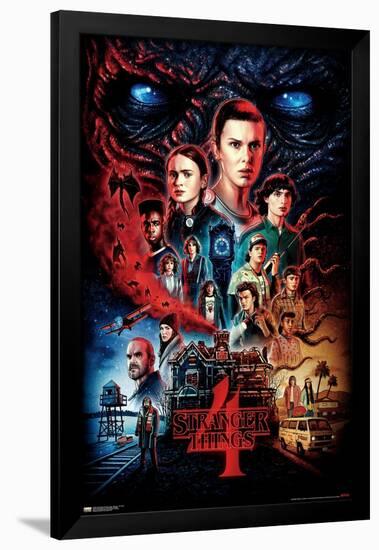 24X36 Netflix Stranger Things: Season 4 - One Sheet-Trends International-Framed Poster