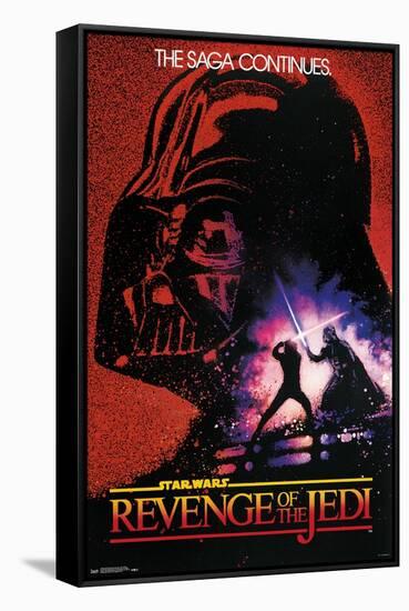 24X36 Star Wars: Revenge Of The Jedi - One Sheet-Trends International-Framed Stretched Canvas