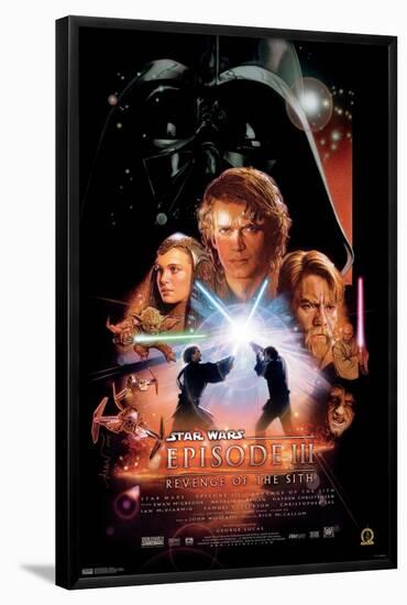 24X36 Star Wars: Revenge of the Sith - One Sheet-Trends International-Framed Poster