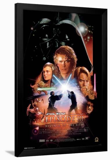 24X36 Star Wars: Revenge of the Sith - One Sheet-Trends International-Framed Poster