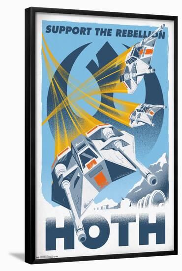 24X36 Star Wars: The Empire Strikes Back - Hoth Premium Poster-null-Framed Standard Poster