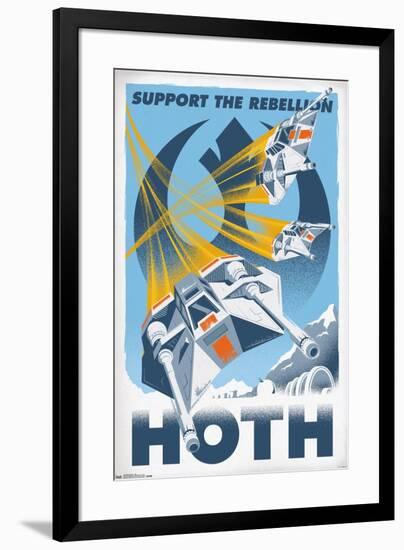 24X36 Star Wars: The Empire Strikes Back - Hoth Premium Poster-null-Framed Standard Poster